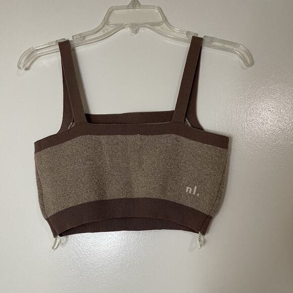 Nude Lucy Nude Active Knit Crop brown silt organic cotton Large - Picture 8 of 8